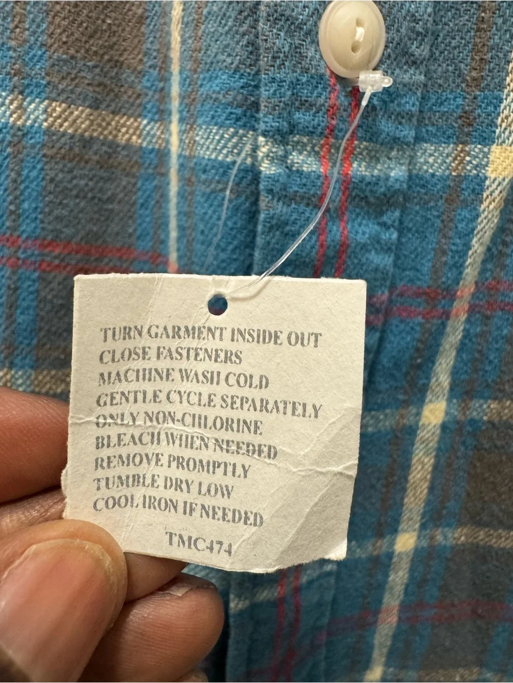 Vintage Ralph Lauren Double RL RRL Blue Flannel Shirt - Picture 6 of 12